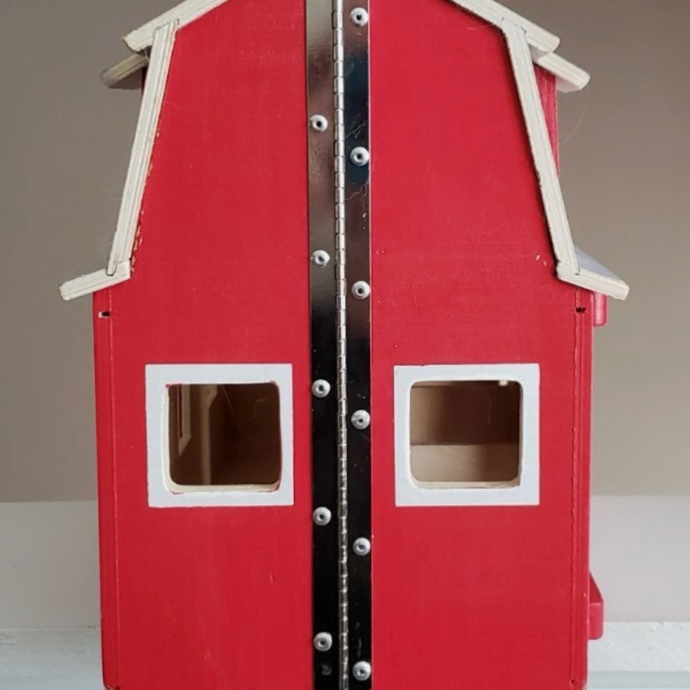 Melissa & Doug Red and White Barn with Gray Roof - Picture 4 of 4